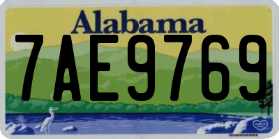 AL license plate 7AE9769