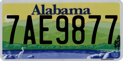 AL license plate 7AE9877