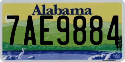 AL license plate 7AE9884