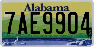 AL license plate 7AE9904