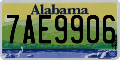 AL license plate 7AE9906