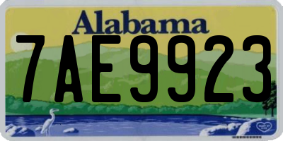 AL license plate 7AE9923