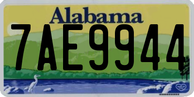 AL license plate 7AE9944