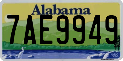 AL license plate 7AE9949