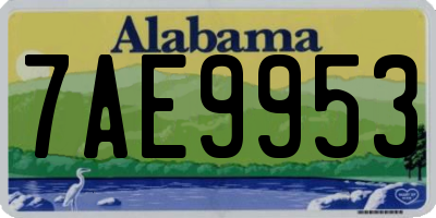 AL license plate 7AE9953