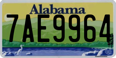 AL license plate 7AE9964