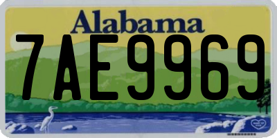 AL license plate 7AE9969