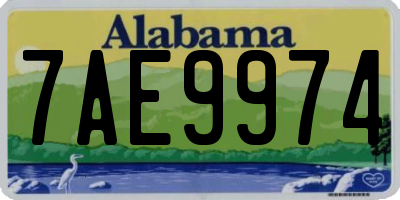 AL license plate 7AE9974