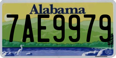 AL license plate 7AE9979
