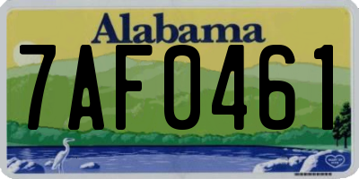 AL license plate 7AF0461