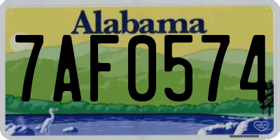 AL license plate 7AF0574