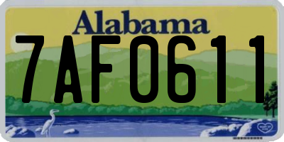 AL license plate 7AF0611