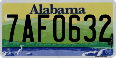 AL license plate 7AF0632