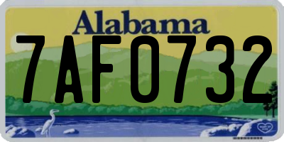 AL license plate 7AF0732