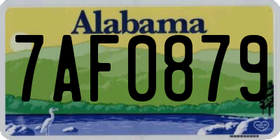 AL license plate 7AF0879