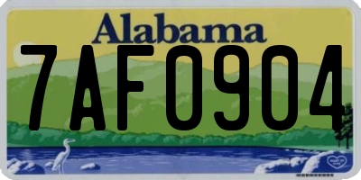 AL license plate 7AF0904