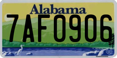 AL license plate 7AF0906