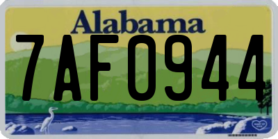 AL license plate 7AF0944