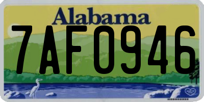 AL license plate 7AF0946