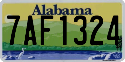 AL license plate 7AF1324