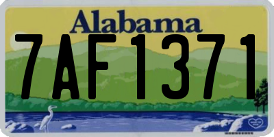 AL license plate 7AF1371