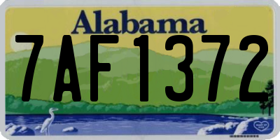 AL license plate 7AF1372
