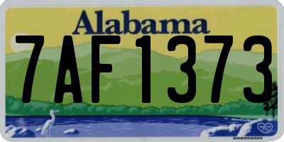 AL license plate 7AF1373