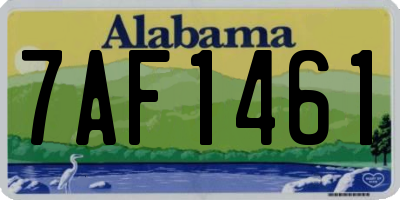 AL license plate 7AF1461