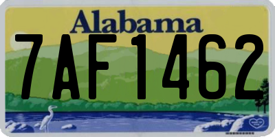 AL license plate 7AF1462