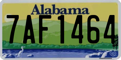 AL license plate 7AF1464