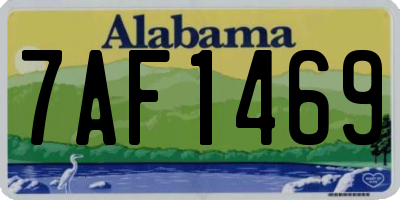 AL license plate 7AF1469