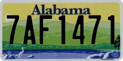 AL license plate 7AF1471