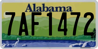 AL license plate 7AF1472
