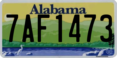 AL license plate 7AF1473