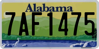 AL license plate 7AF1475