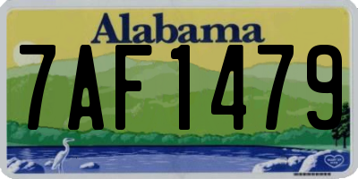 AL license plate 7AF1479