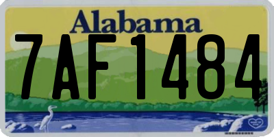 AL license plate 7AF1484