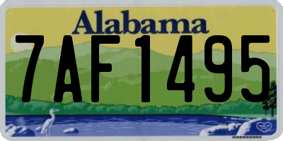 AL license plate 7AF1495