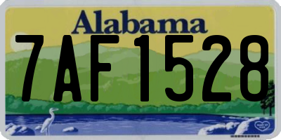 AL license plate 7AF1528
