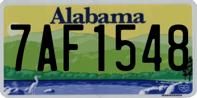 AL license plate 7AF1548