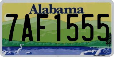 AL license plate 7AF1555
