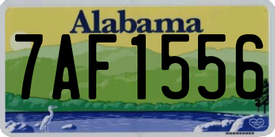 AL license plate 7AF1556
