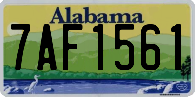 AL license plate 7AF1561