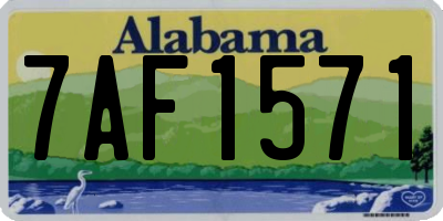 AL license plate 7AF1571