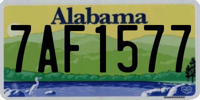 AL license plate 7AF1577