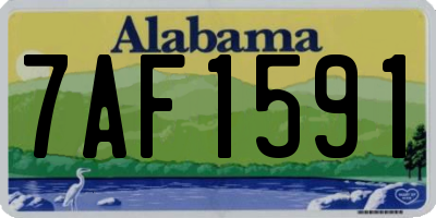 AL license plate 7AF1591