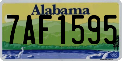 AL license plate 7AF1595