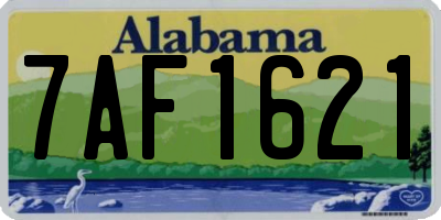 AL license plate 7AF1621