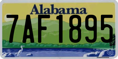AL license plate 7AF1895