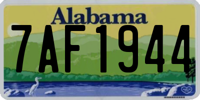 AL license plate 7AF1944